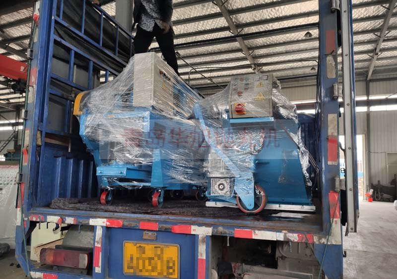 水平移動式拋丸機裝車完成發往山東威海